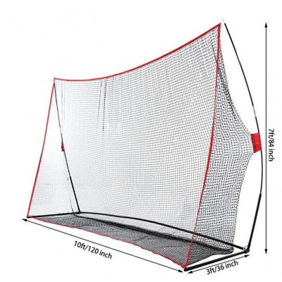 High Quality 10*7ft Golf Hitting Pitching Practice Net with Target for Outdoor